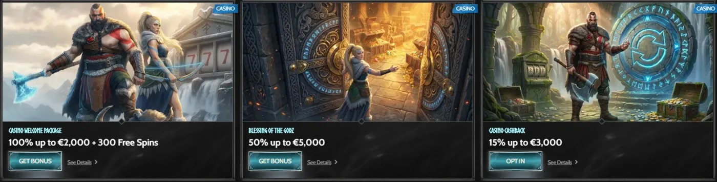 Godz Casino Bonus
